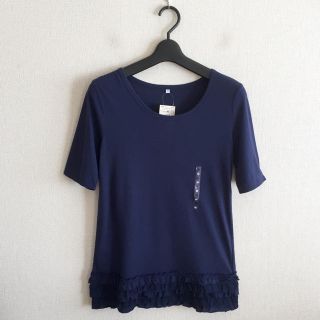 ムジルシリョウヒン(MUJI (無印良品))の無印良品♡新品♡ネイビーTシャツ(Tシャツ(半袖/袖なし))