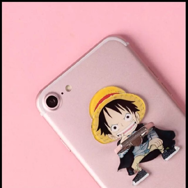 スマホリング　ONE PIECE　ワンピース　ルフィ　モンキー・D・ルフィ スマホ/家電/カメラのスマホアクセサリー(その他)の商品写真