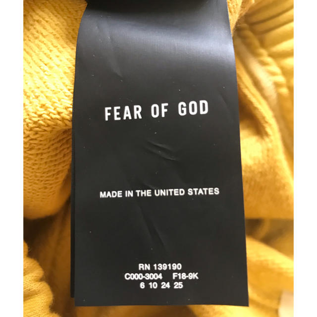 FEAR OF GOD(フィアオブゴッド)の6th core sweat pants  size XS メンズのパンツ(その他)の商品写真