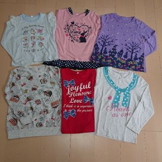 ニシマツヤ(西松屋)の【単品相談可】120サイズ 女の子 長袖 Tシャツ 6着 セット(Tシャツ/カットソー)