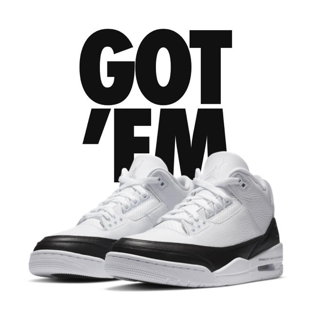 jordan 3  fragment  28cm US10 新品スニーカー