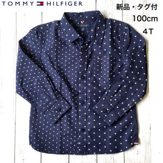 トミーヒルフィガー(TOMMY HILFIGER)の【新品・タグ付】Tommy Hilfiger 4T シャツ 100㎝ スター☆柄(ブラウス)