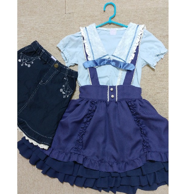 axes femme(アクシーズファム)のaxes femme kids 130㎝ 3セット キッズ/ベビー/マタニティのキッズ服女の子用(90cm~)(ワンピース)の商品写真