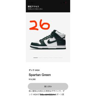 ナイキ(NIKE)のNike Dunk High Pro Green グリーン 26(スニーカー)