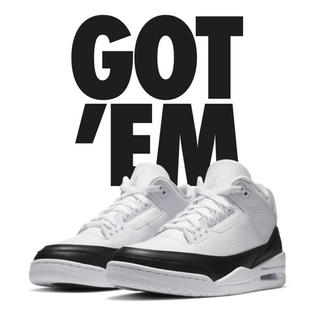 NIKE AIR JORDAN3 fragment フラグメント　25.0