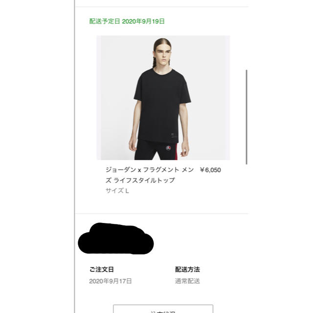 FRAGMENT(フラグメント)の希少Lサイズ　jordan×fragment Tシャツ Lサイズ メンズのトップス(Tシャツ/カットソー(半袖/袖なし))の商品写真