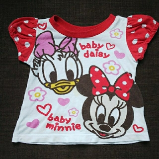 ディズニー(Disney)のミニー&デイジーの半袖シャツ(Ｔシャツ)