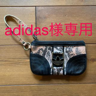 アディダス(adidas)のadidas レザーポーチ クラッチバッグ(クラッチバッグ)