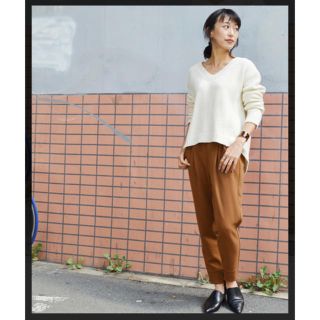 ブラックバイマウジー(BLACK by moussy)のブラックバイマウジー　テーパードパンツ　ダブルクロスパンツ(カジュアルパンツ)