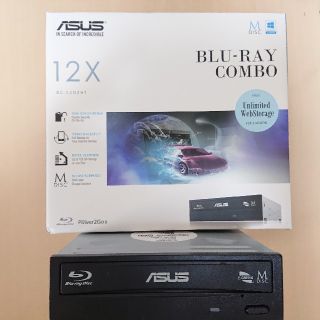 エイスース(ASUS)のASUS ブルーレイドライブ BC-12D2HT(PC周辺機器)