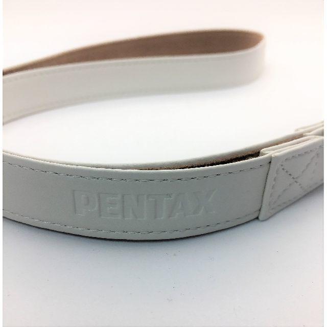 PENTAX(ペンタックス)のmiyu様専用　PENTAX 純正　白革ストラップ &ケース スマホ/家電/カメラのカメラ(その他)の商品写真