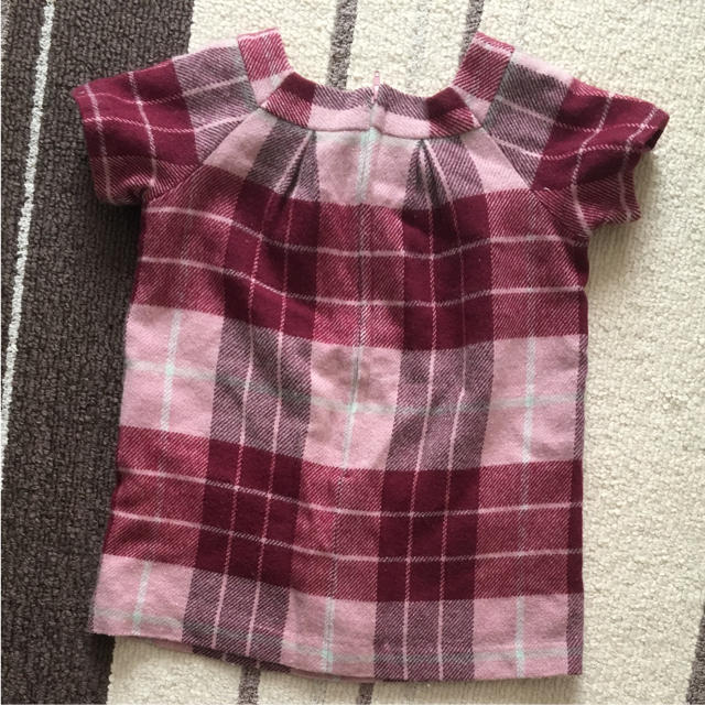 BeBe(ベベ)のべべ　ウール込みワンピース　90 再値下げ キッズ/ベビー/マタニティのキッズ服女の子用(90cm~)(ワンピース)の商品写真