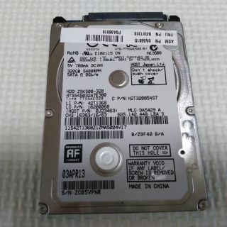 日立 2.5インチ HDD 320GB (PCパーツ)