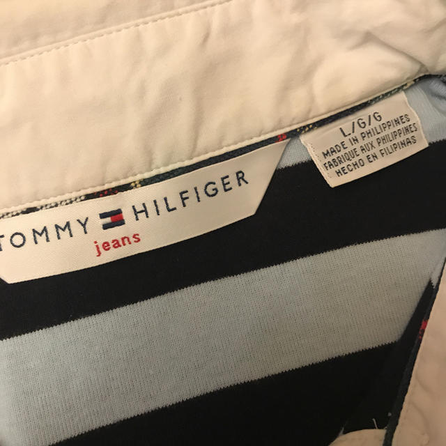TOMMY HILFIGER(トミーヒルフィガー)のシャツ　トミーヒルフィガー　Ｌ レディースのトップス(シャツ/ブラウス(長袖/七分))の商品写真