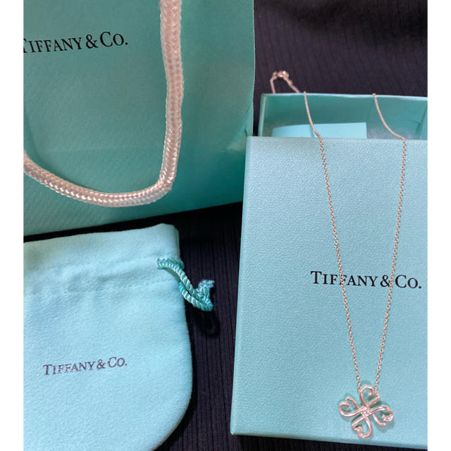 本物保証　TIFFANY ネックレス　幸せな四つ葉