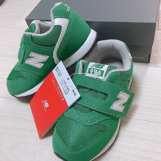 New Balance(ニューバランス)のニューバランス996 グリーン 14.0cm 新品未使用 キッズ/ベビー/マタニティのベビー靴/シューズ(~14cm)(スニーカー)の商品写真