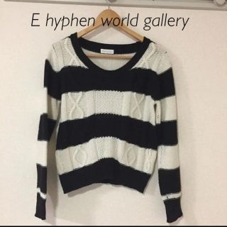 イーハイフンワールドギャラリー(E hyphen world gallery)のボーダーニット(ニット/セーター)