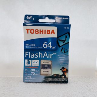 トウシバ(東芝)の【新品】TOSHIBA  メモリーカード　FlashAir 64GB(PC周辺機器)