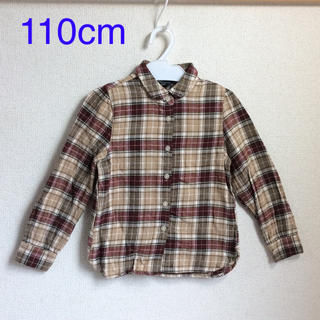 コムサイズム(COMME CA ISM)のコムサイズム 110cm 女の子ネルシャツ (g110-30)(Tシャツ/カットソー)