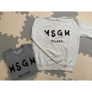 エムエスジイエム(MSGM)のmsgm トレーナー　Mサイズ　ホワイト (トレーナー/スウェット)