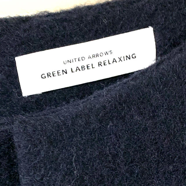 UNITED ARROWS green label relaxing(ユナイテッドアローズグリーンレーベルリラクシング)のグリーンレーベルリラクシング　紺ワンピース レディースのワンピース(ひざ丈ワンピース)の商品写真