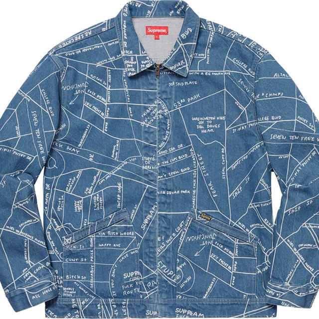 SUPREME Gonz Map Work Jacket Sメンズ