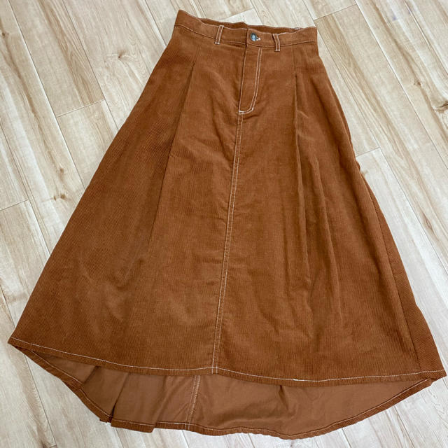 AVANCE(アヴァンセ)のVance コーデュロイロングスカート ブラウン レディースのスカート(ロングスカート)の商品写真