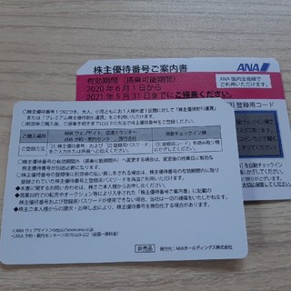 kos1206様専用！！ANA株主優待券！21年5月末期限2枚で3800円！(その他)