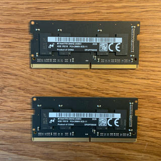 アップル(Apple)のiMac 2020 純正メモリ DDR4 2666 4GBx2 (Micron)(PCパーツ)