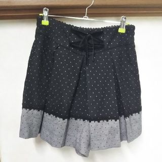 アクシーズファム(axes femme)のaxes fumme キュロットスカート リボン＆ドット(キュロット)