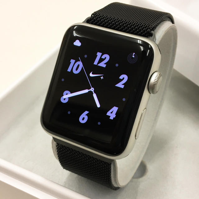 Apple Watch - Apple Watch シリーズ3 NIKE GPS 42mm シルバーの通販 by トロコスのお店｜アップルウォッチならラクマ