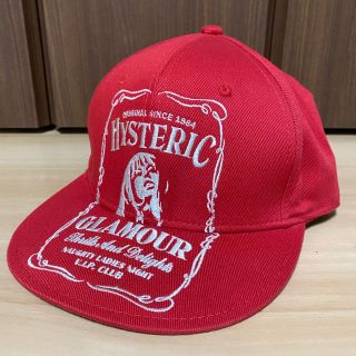 ヒステリックグラマー(HYSTERIC GLAMOUR)のヒステリックグラマー　キャップ　帽子　レッド　赤(キャップ)