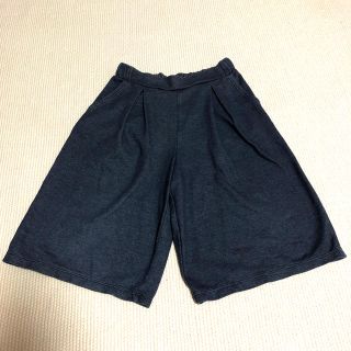 ユニクロ(UNIQLO)のユニクロ　ネイビー　ストレッチ　ガウチョパンツ　Sサイズ(パンツ/スパッツ)