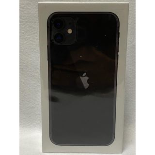 アイフォーン(iPhone)の新品未使用未開封 SIMフリー iPhone 11 128GB ブラック(スマートフォン本体)