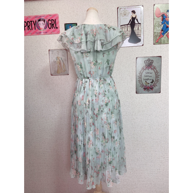 TADASHI SHOJI(タダシショウジ)の美品 36 Etam | エタム 唐草模様 ドレス GC9579LN レディースのワンピース(ひざ丈ワンピース)の商品写真