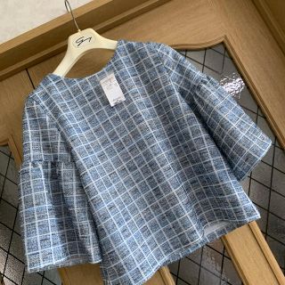 イッツデモ(ITS'DEMO)のハノク様ご専用❣️新品❤️ＩＴＳ‘ＤＥＭＯ　ツィード調トップス❤️(カットソー(長袖/七分))