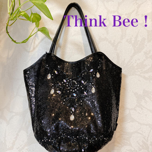 Think Bee!(シンクビー)のご予約品         シンクビー！ 総スパンコールトートバッグ 美品 レディースのバッグ(トートバッグ)の商品写真