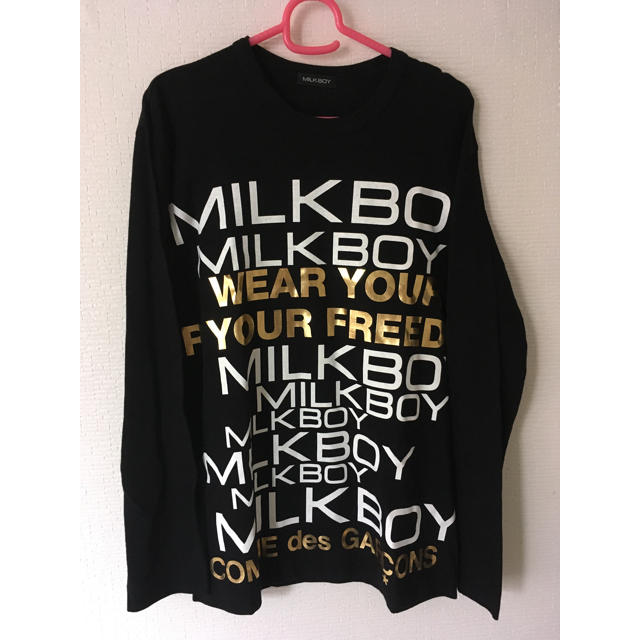 MILKBOY(ミルクボーイ)のmilkboy コムデギャルソン コラボロゴTシャツ 長袖  メンズのトップス(Tシャツ/カットソー(七分/長袖))の商品写真