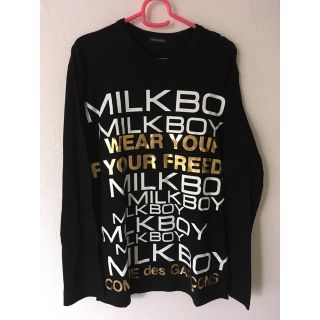 ミルクボーイ(MILKBOY)のmilkboy コムデギャルソン コラボロゴTシャツ 長袖 (Tシャツ/カットソー(七分/長袖))