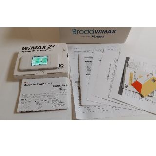 エーユー(au)のWiMAX2＋au speed Wi-Fi NEXT  W06 白×シルバー(その他)