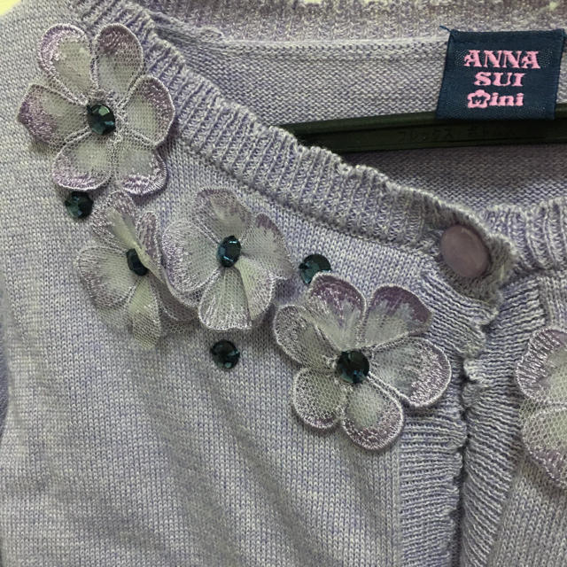 ANNA SUI mini(アナスイミニ)のアナスイミニ  カーディガン  L キッズ/ベビー/マタニティのキッズ服女の子用(90cm~)(カーディガン)の商品写真