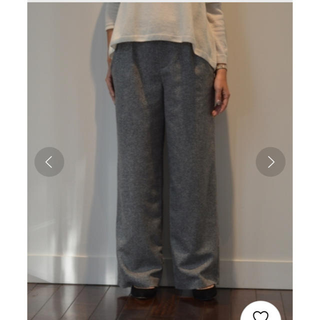 GREED(グリード)のbed＆breakfast Nep Tweed Gather Pants グレー レディースのパンツ(カジュアルパンツ)の商品写真