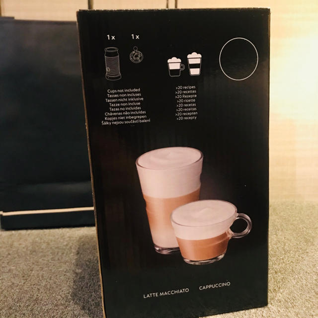 新品未開封 紙袋付 ネスプレッソ Nespresso エアロチーノ3 ブラック