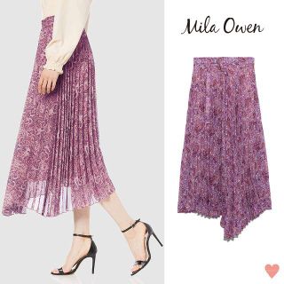 ミラオーウェン(Mila Owen)のMila Owen ♡ 2019 フロントデザインプリーツスカート(ロングスカート)