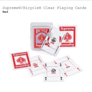 シュプリーム(Supreme)のsupreme Bicycle® Clear Playing Cards Red(トランプ/UNO)