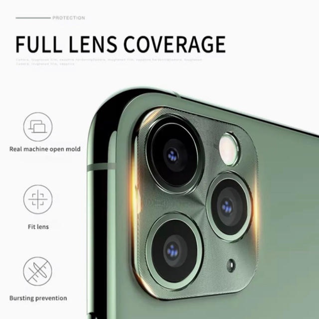 iPhone11pro/MAX カメラ保護 レンズ カバー  スマホ/家電/カメラのスマホアクセサリー(保護フィルム)の商品写真