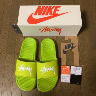 NIKE - NIKE ナイキ ベナッシ サンダル ステューシー STUSSY 黄緑 27cm ...