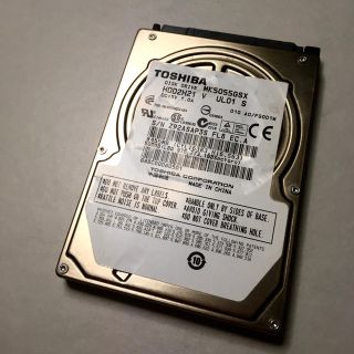 トウシバ(東芝)の判定注意 500gb hdd 2.5インチ 東芝(PCパーツ)