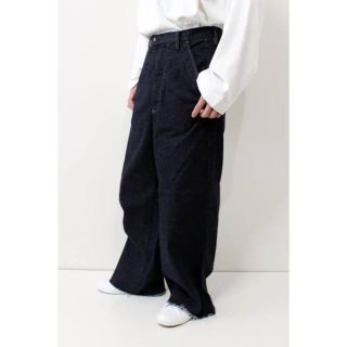 ジエダ(Jieda)のJieDa FRAY DENIM WIDE DENIM SLACKS BLK 2(デニム/ジーンズ)