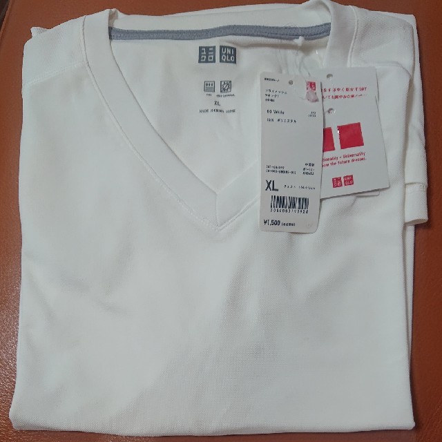 UNIQLO(ユニクロ)のユニクロドライメッシュVネックTシャツ レディースのトップス(Tシャツ(半袖/袖なし))の商品写真